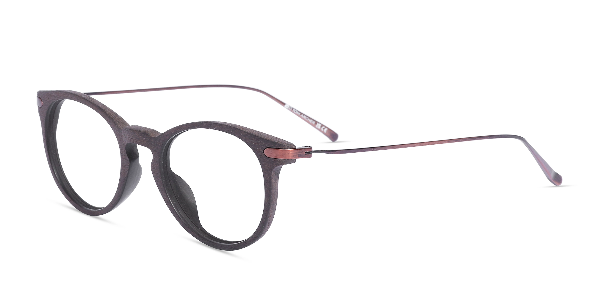 Copper Brown Oval Wooden Glasses 3 Copper Brown Oval Wooden Glasses 3