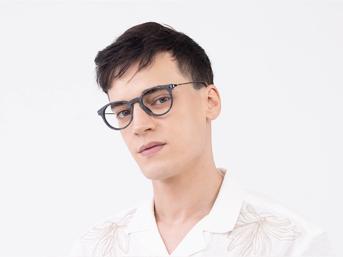 Grey Wooden Spectacle Frames 43