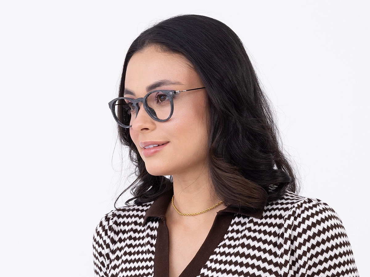 Grey Wooden Spectacle Frames 53