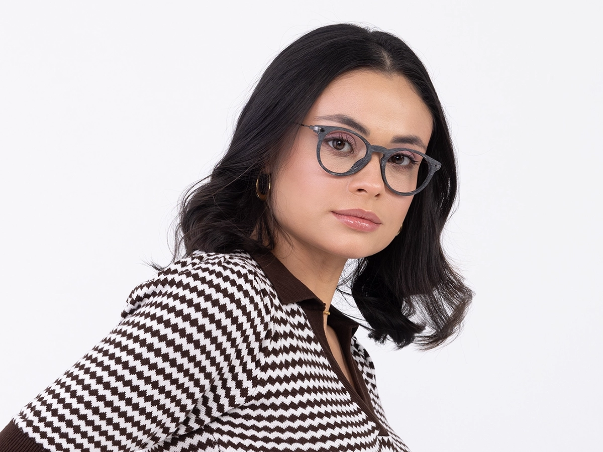 Grey Wooden Spectacle Frames 52
