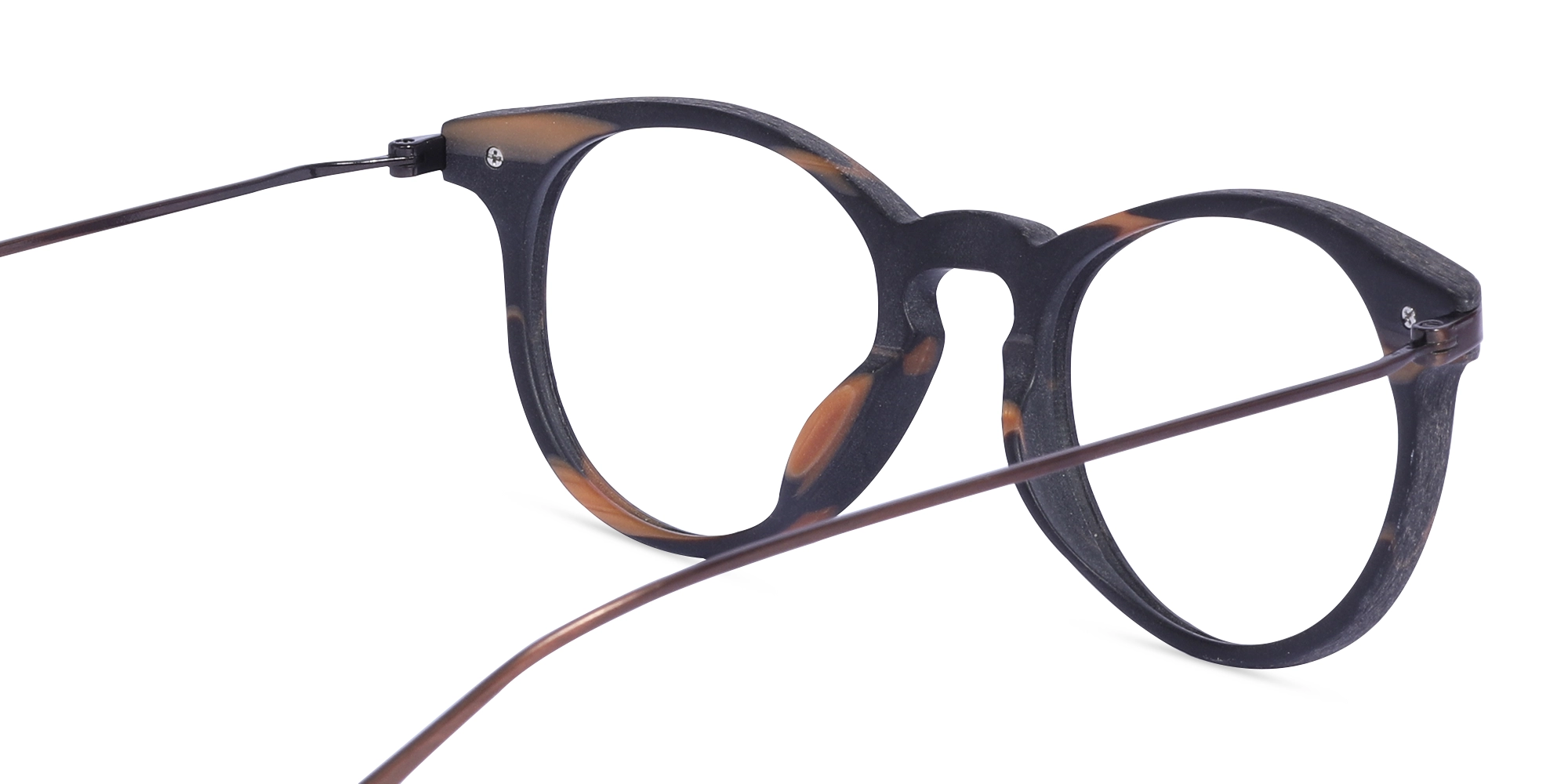 Wooden Grey Tortoise Glasses 5
