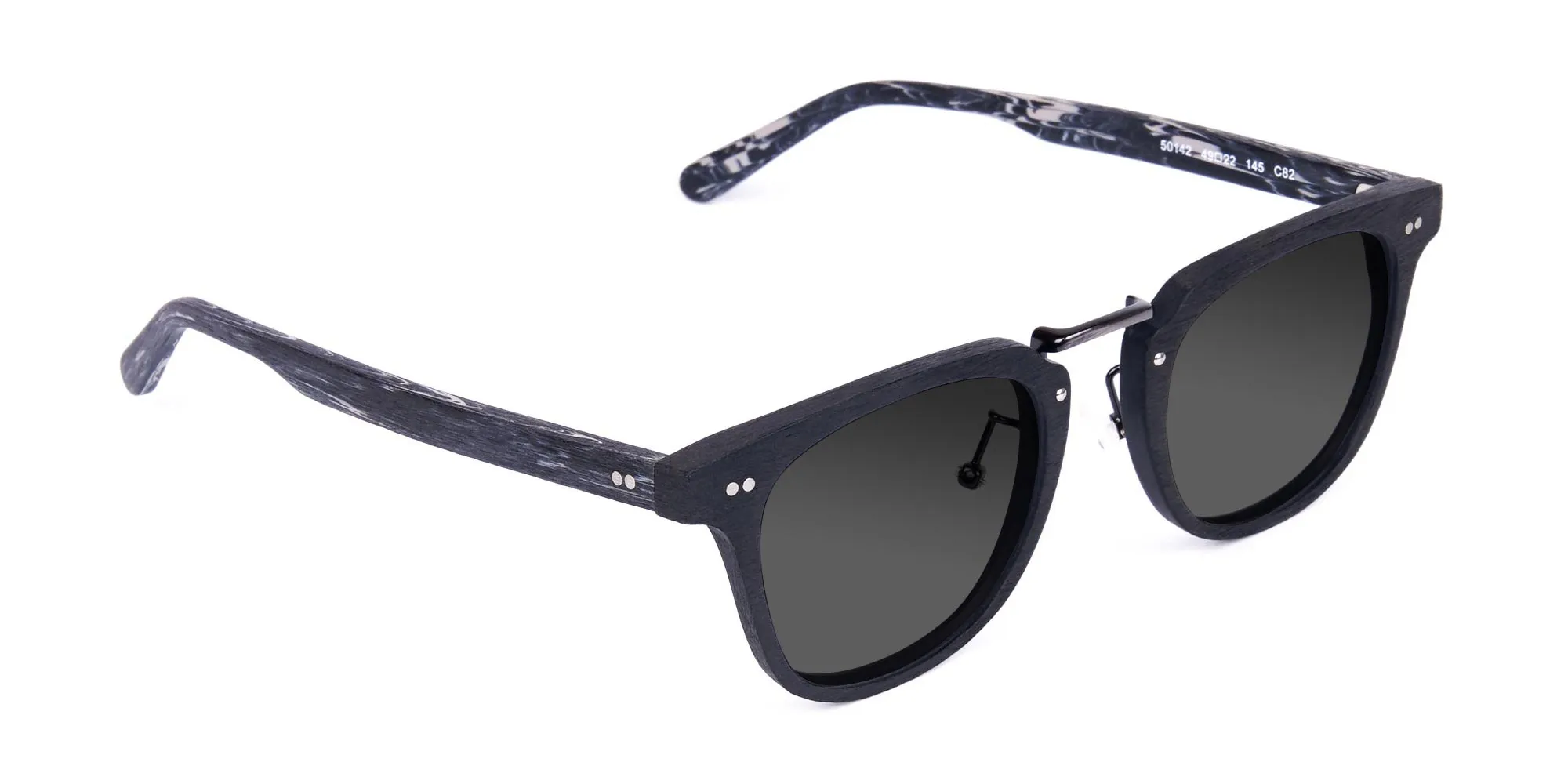 Wooden-Black-Square-Frame-Sunglasses-with-Green-Tint-2