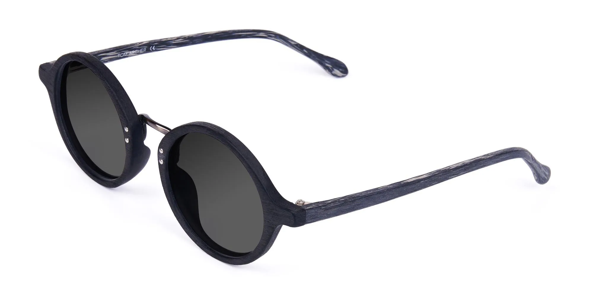 Black-Round-Wood-Sunglasses-with-Grey-Tint-2 Black-Round-Wood-Sunglasses-with-Grey-Tint-2