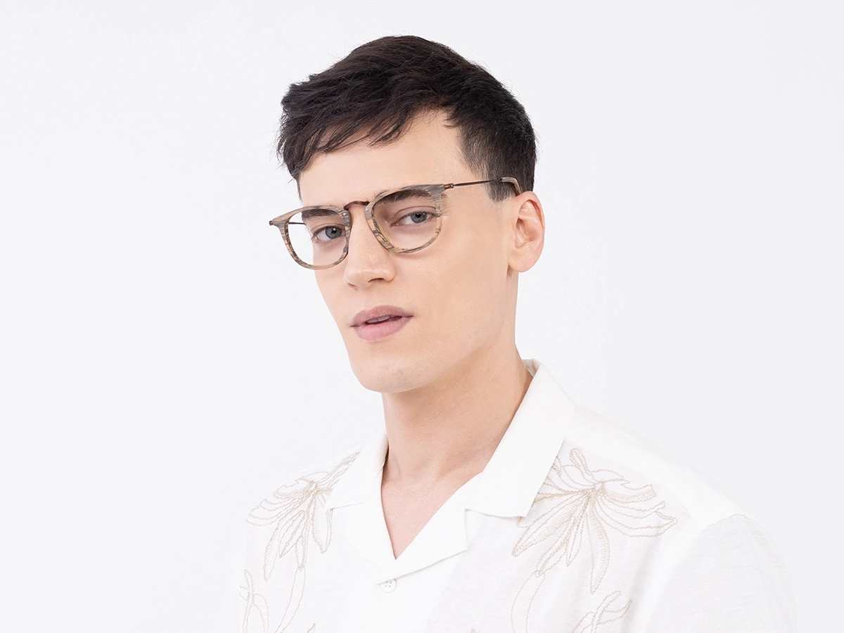 Square Wooden Reading Glasses 43