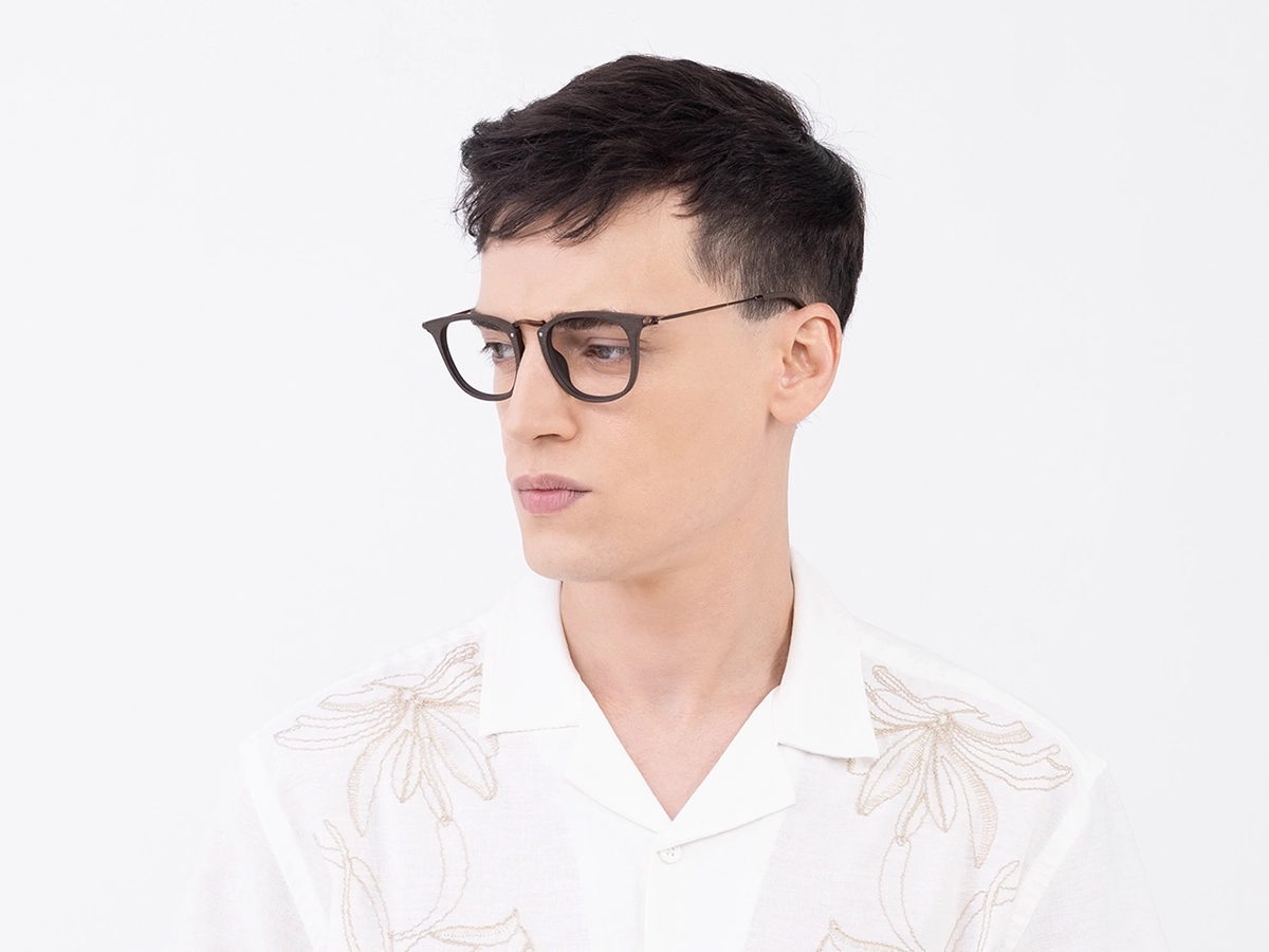 Copper Brown Wood Eyewear frames 43