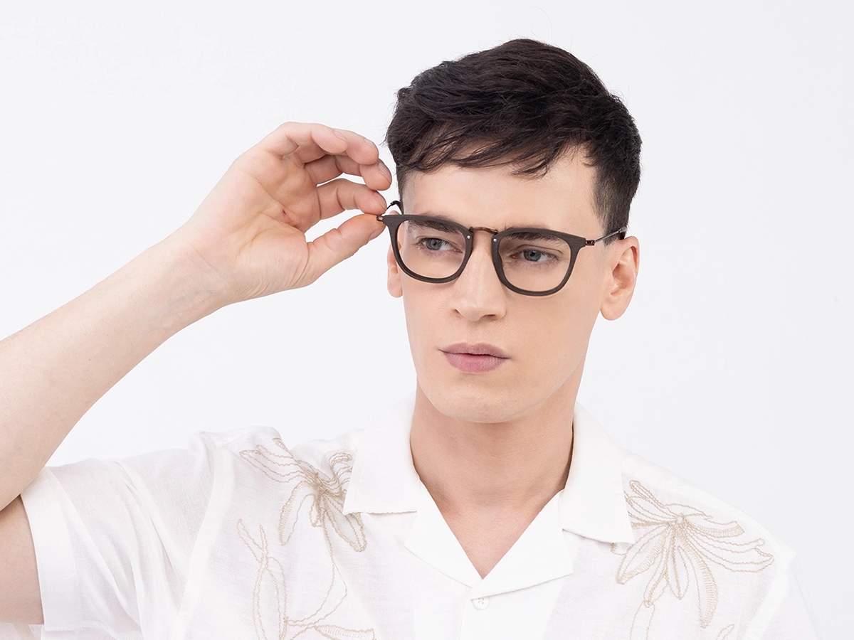 Copper Brown Wood Eyewear frames 41