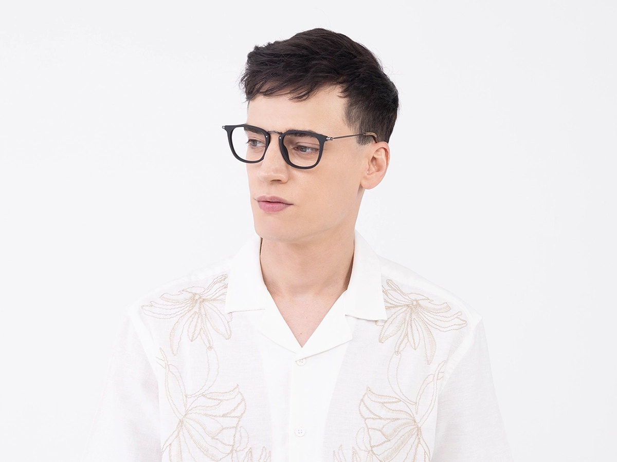 Square Wooden Prescription Glasses 43