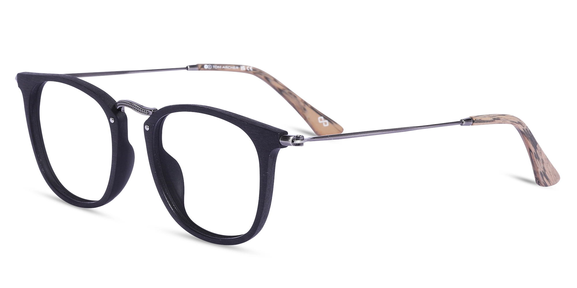 Square Wooden Prescription Glasses 3