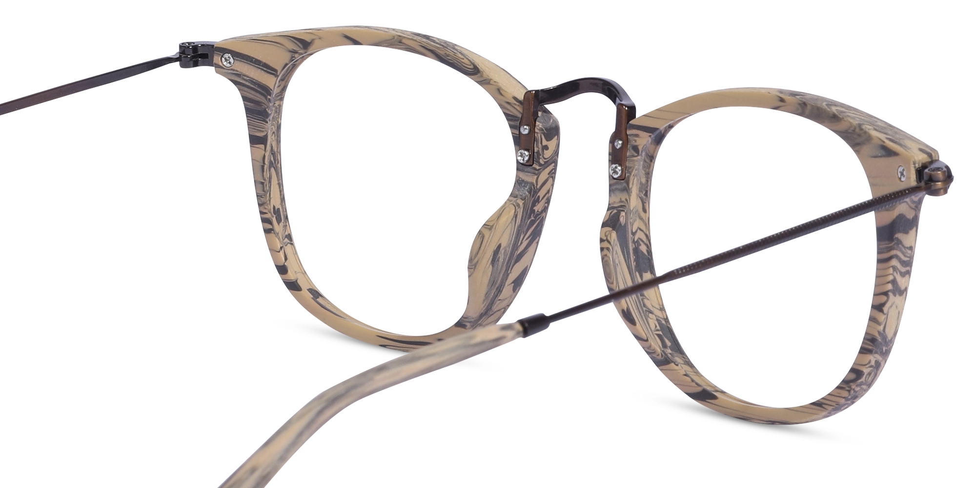 Square wooden spectacle frames 5