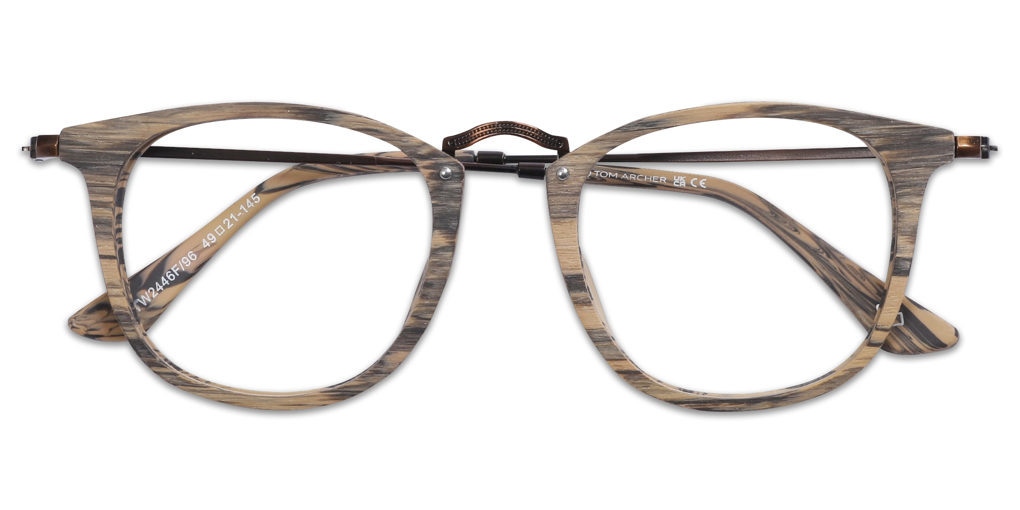 Square wooden spectacle frames 6