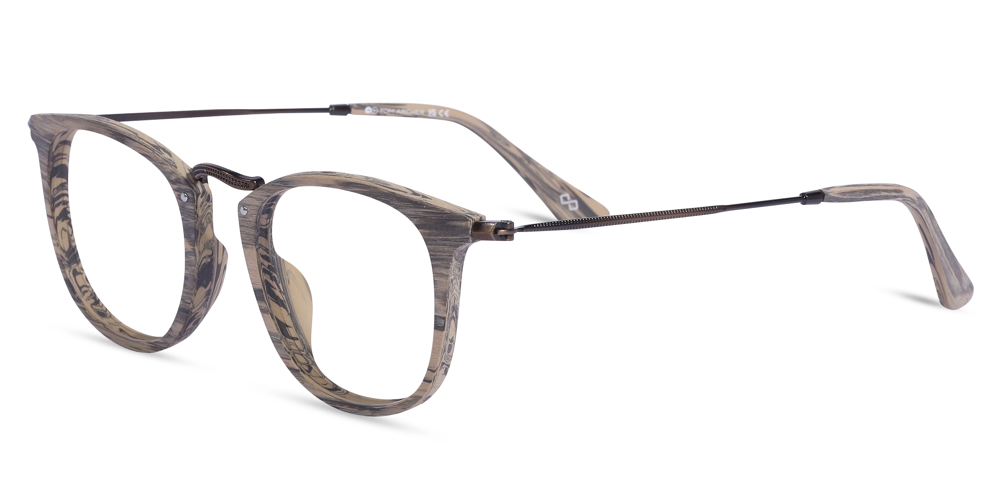 Square wooden spectacle frames 3