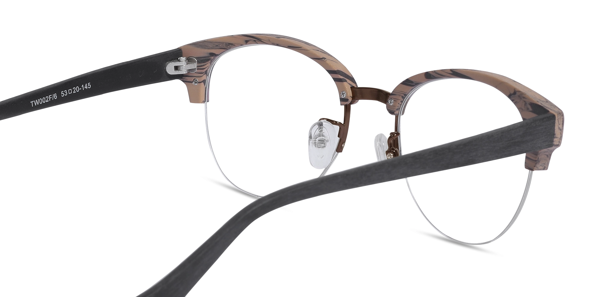 Round Copper Brown Wooden Glasses 5
