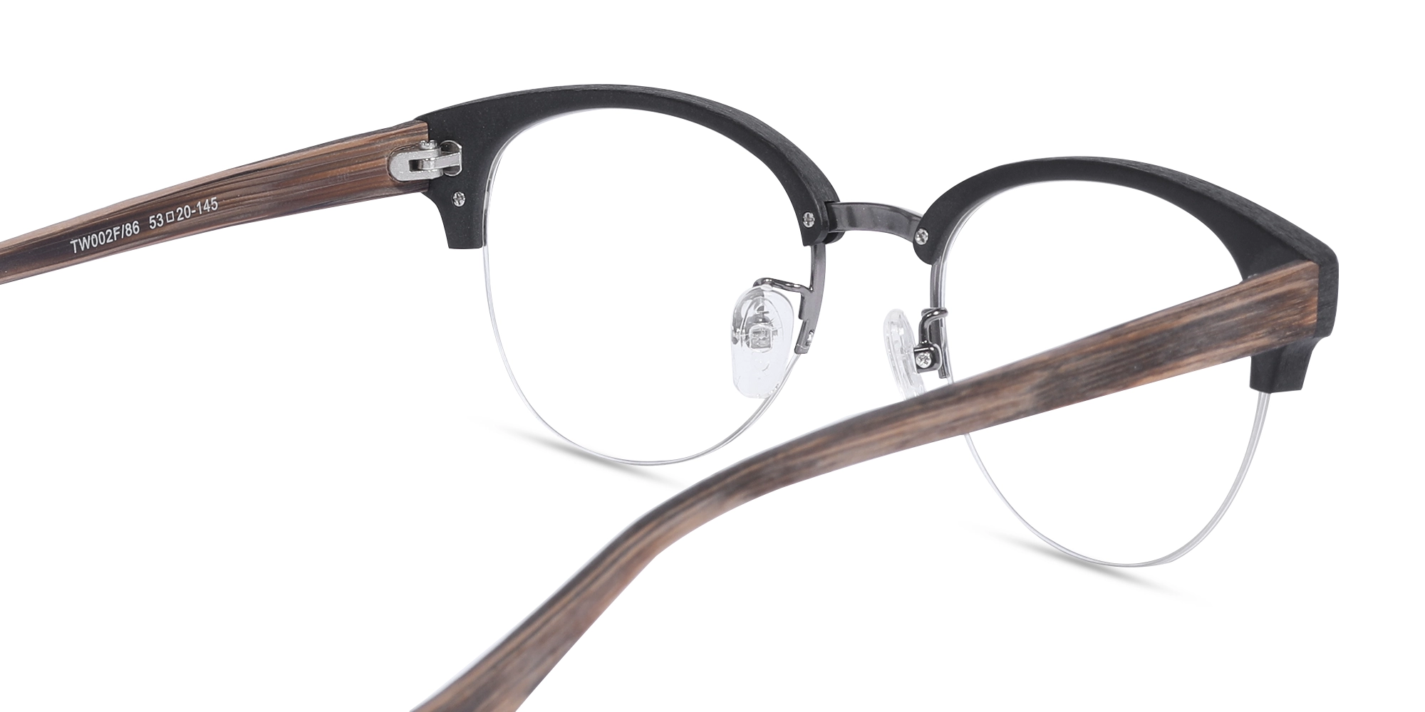 Round Wooden Frame Eyeglasses 5