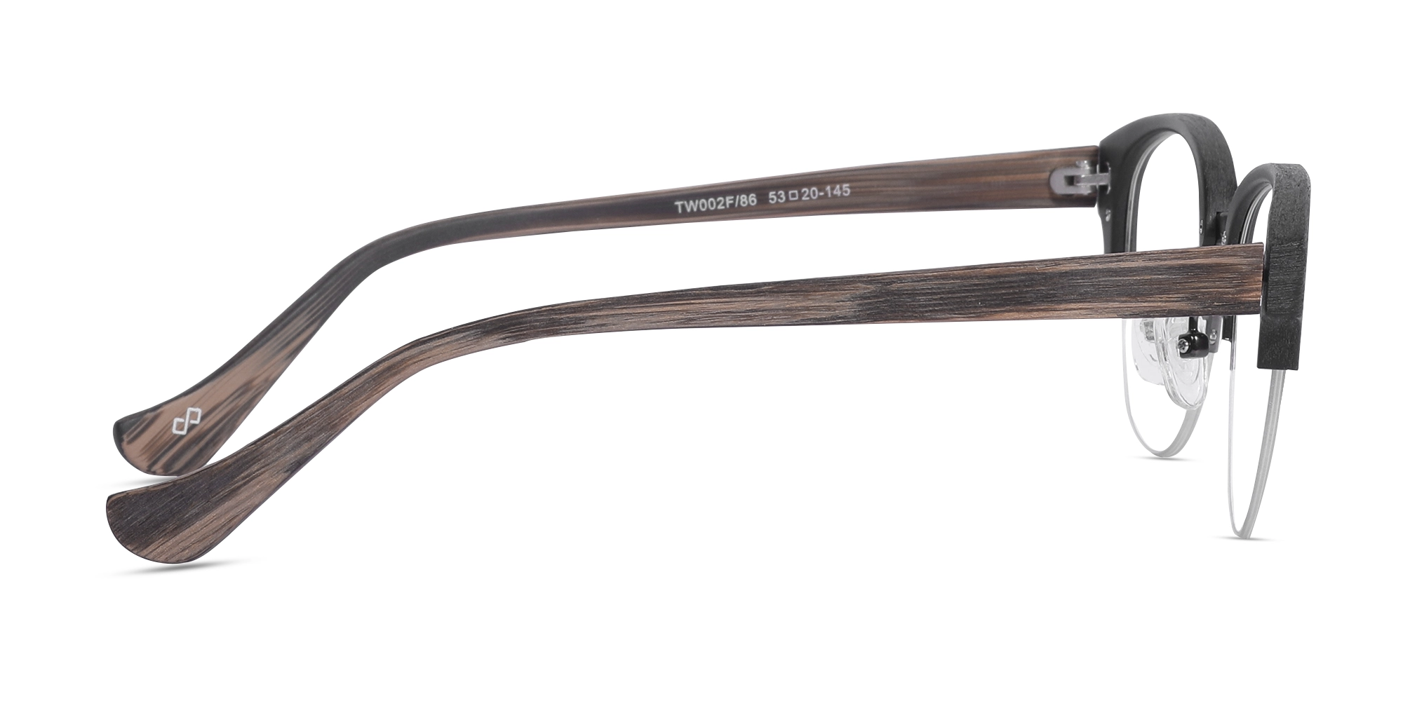 Round Wooden Frame Eyeglasses 4