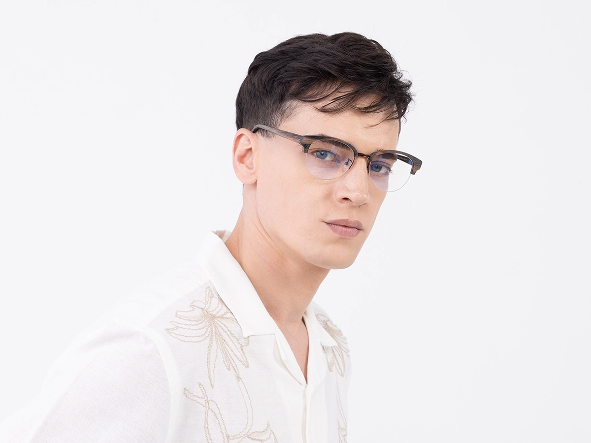 Round Wooden Tortoise Glasses 42