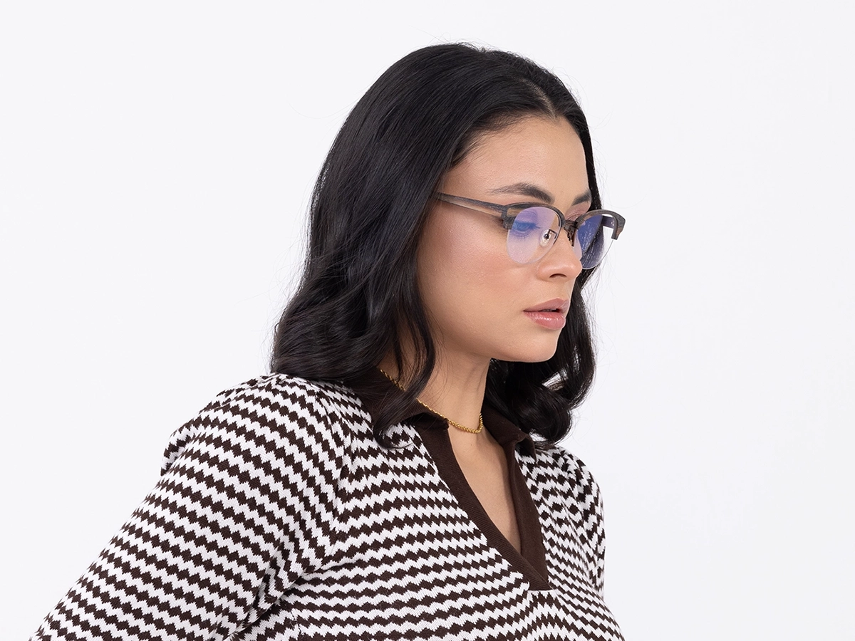 Round Wooden Tortoise Glasses 52