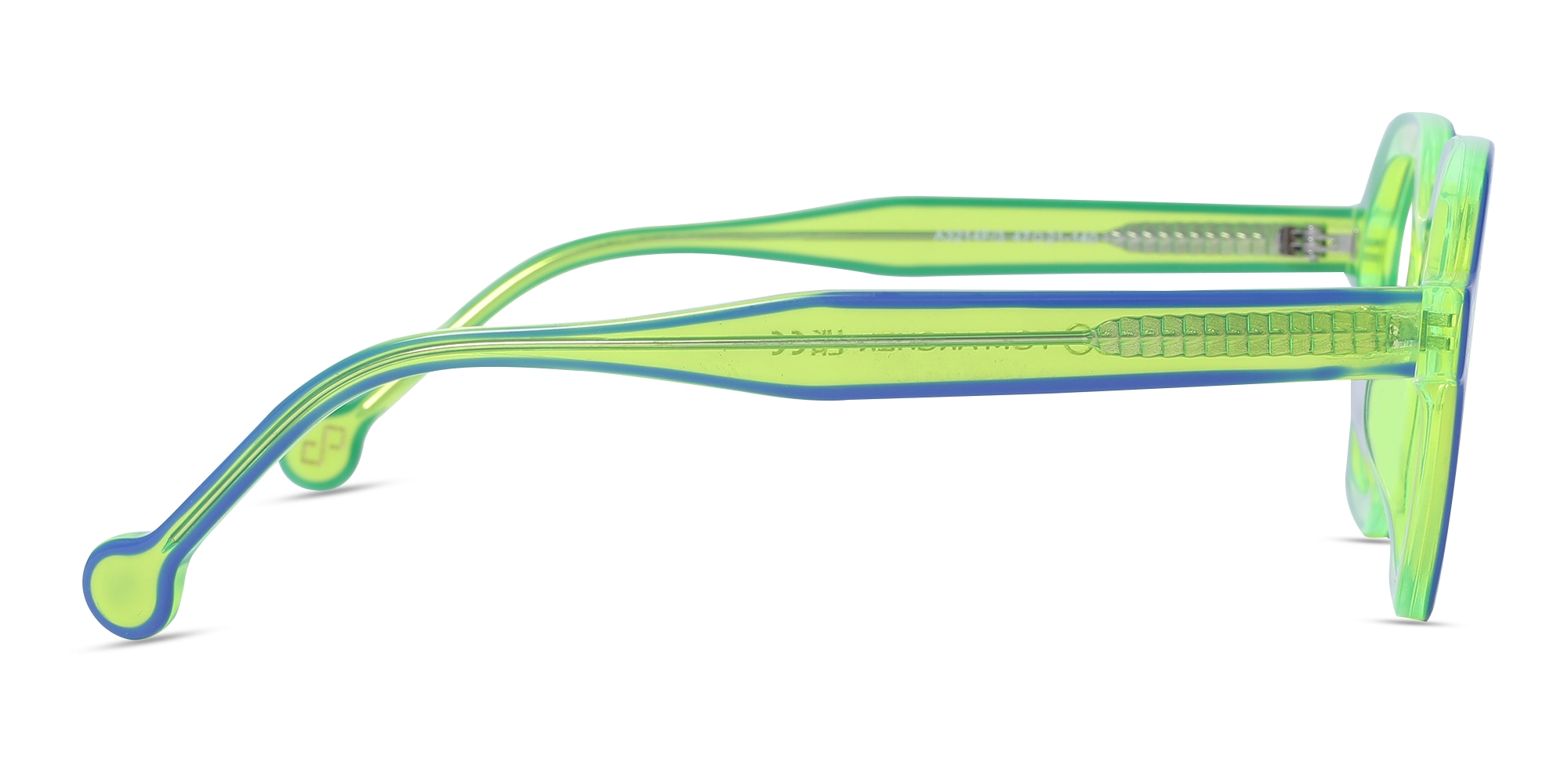 Green Hexagonal Unisex Glasses-4