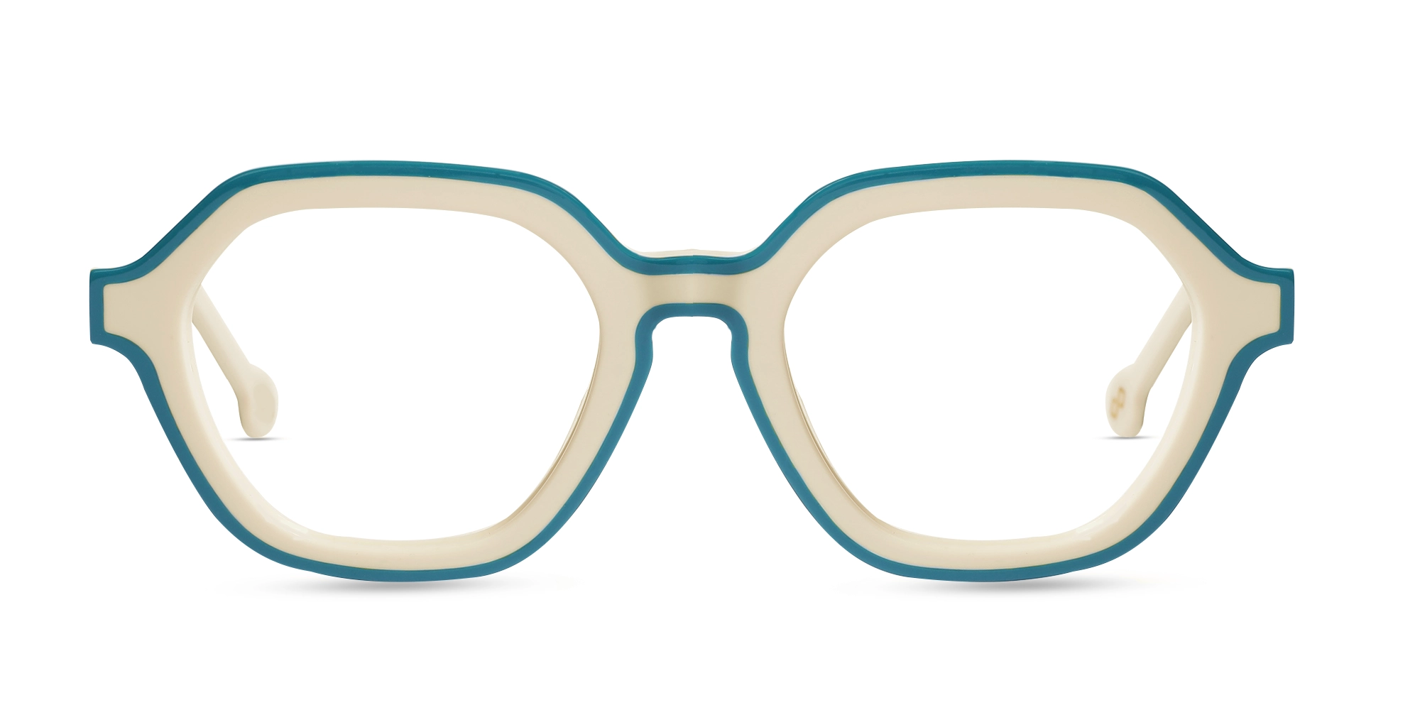 White Hexagonal Glasses-1