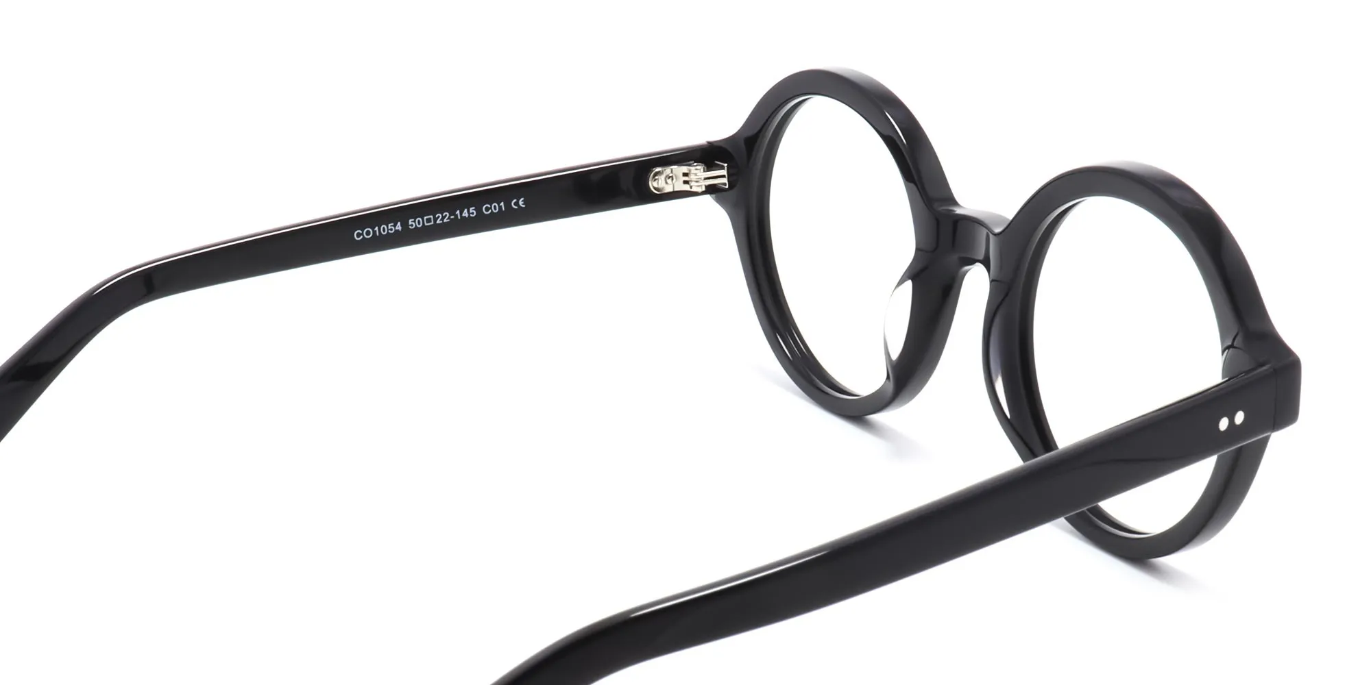 black circular reading glasses -2