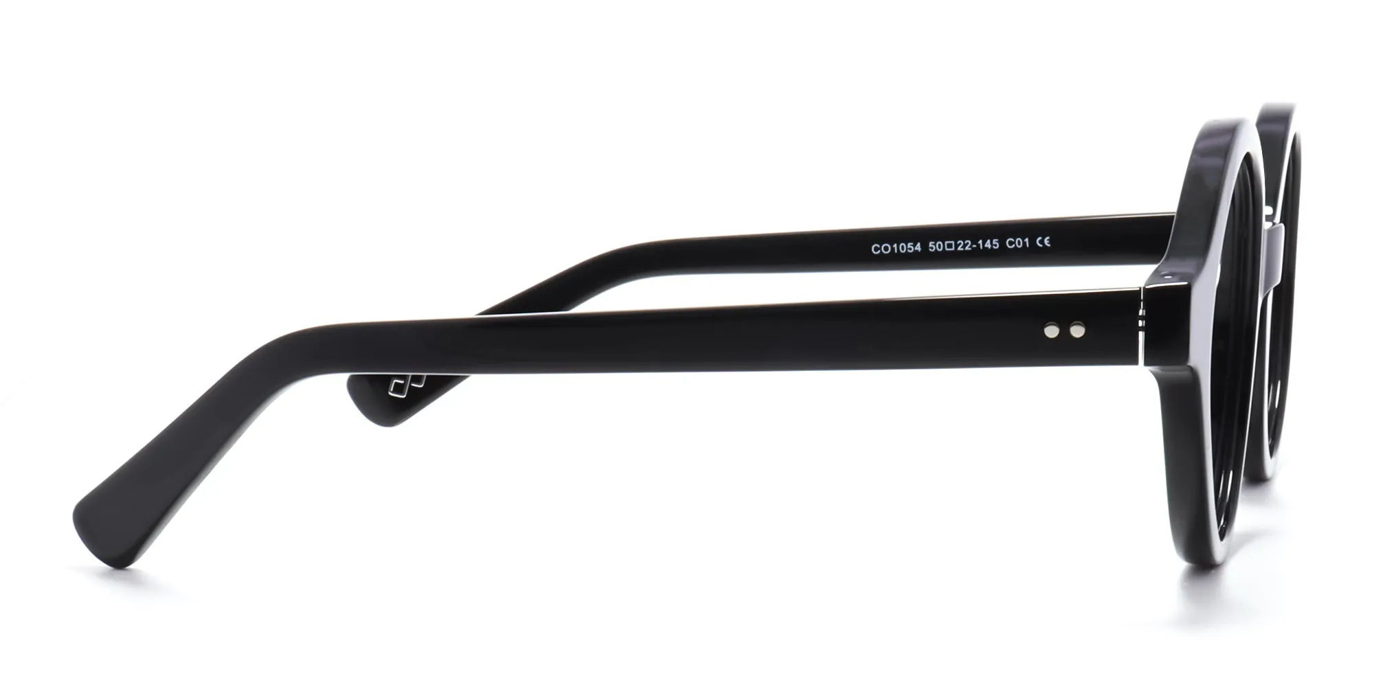 black circular reading glasses -2