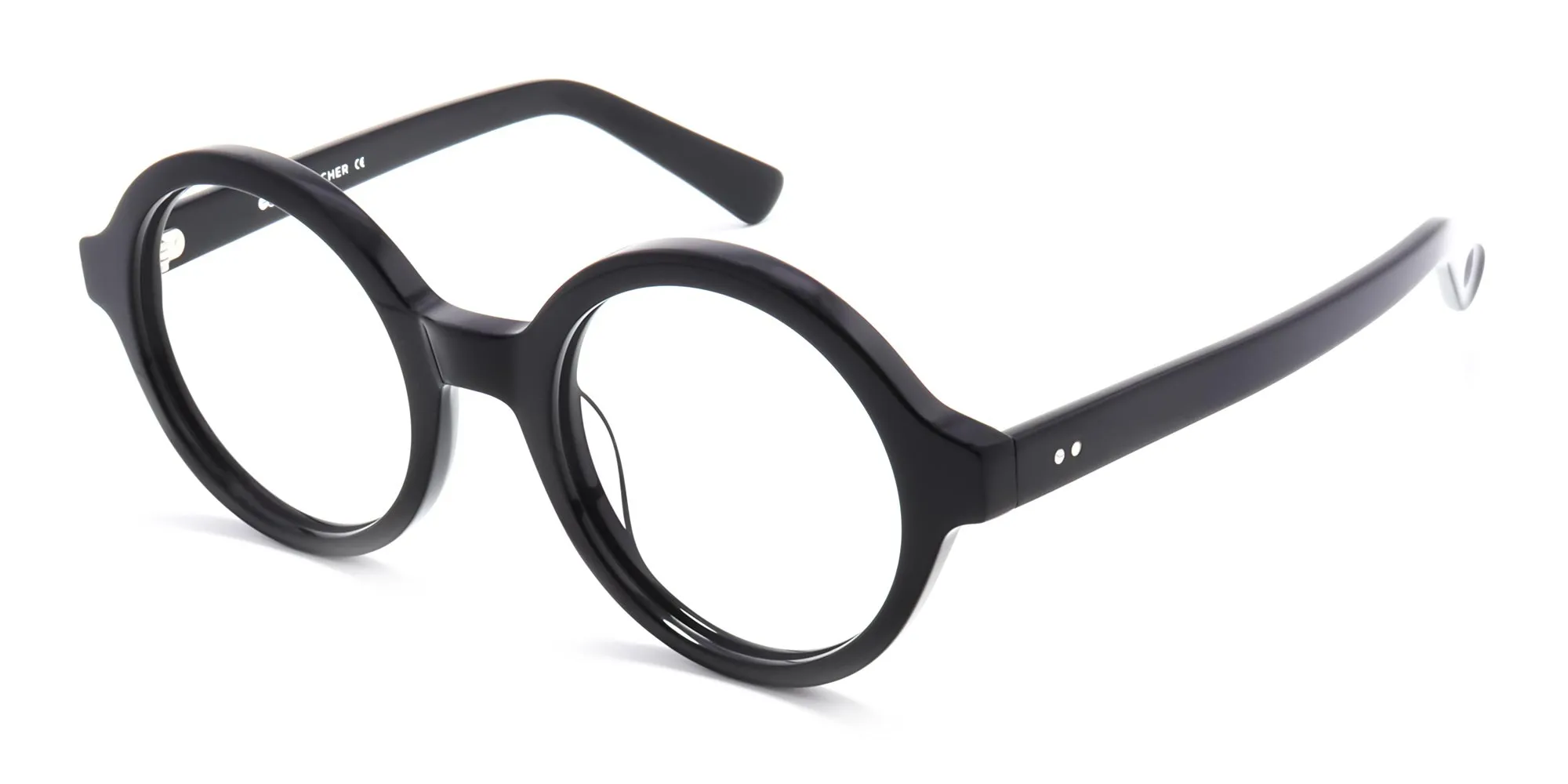 black circular reading glasses -2