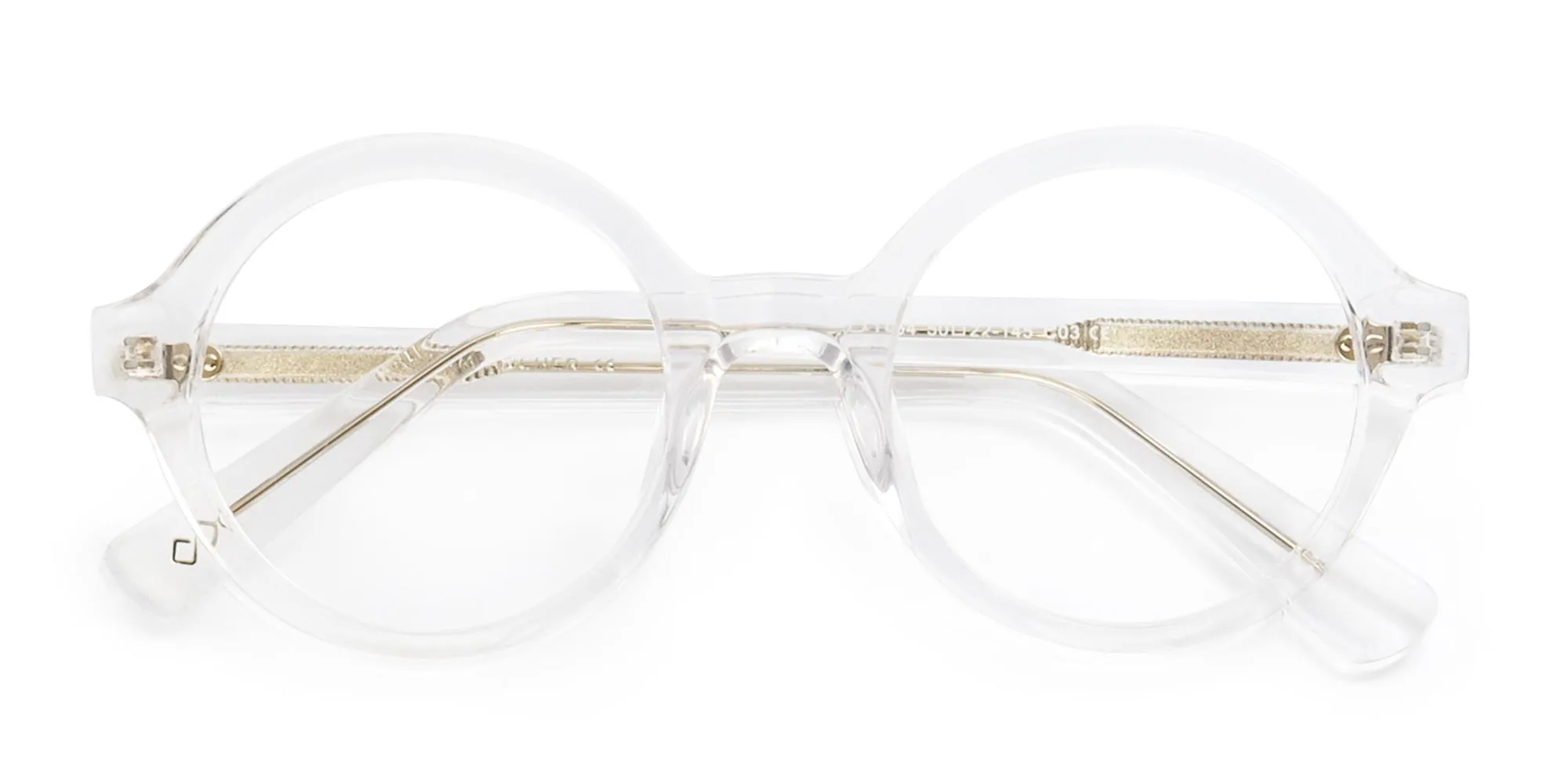 clear round blue light glasses-2