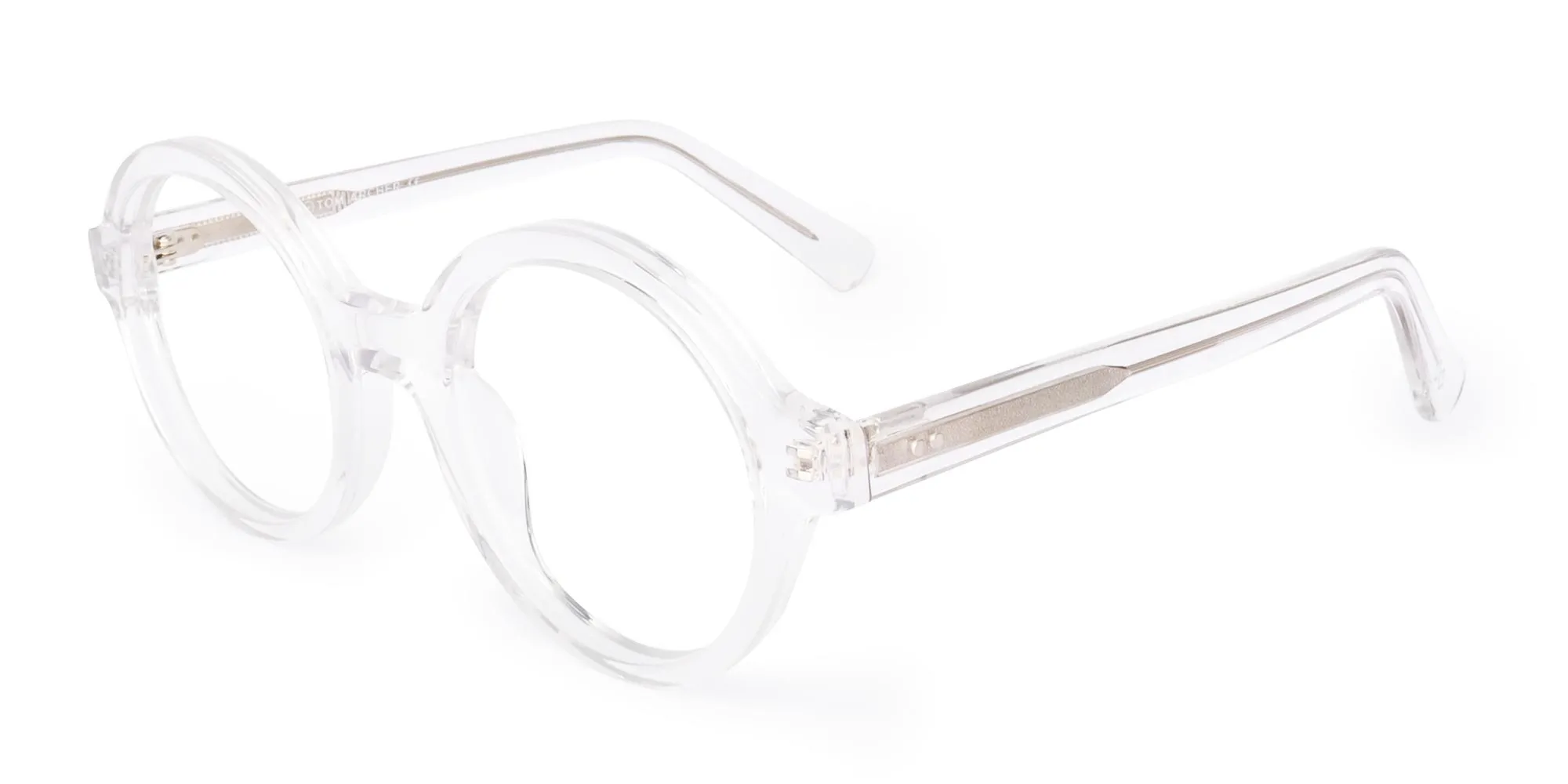 clear round blue light glasses-2