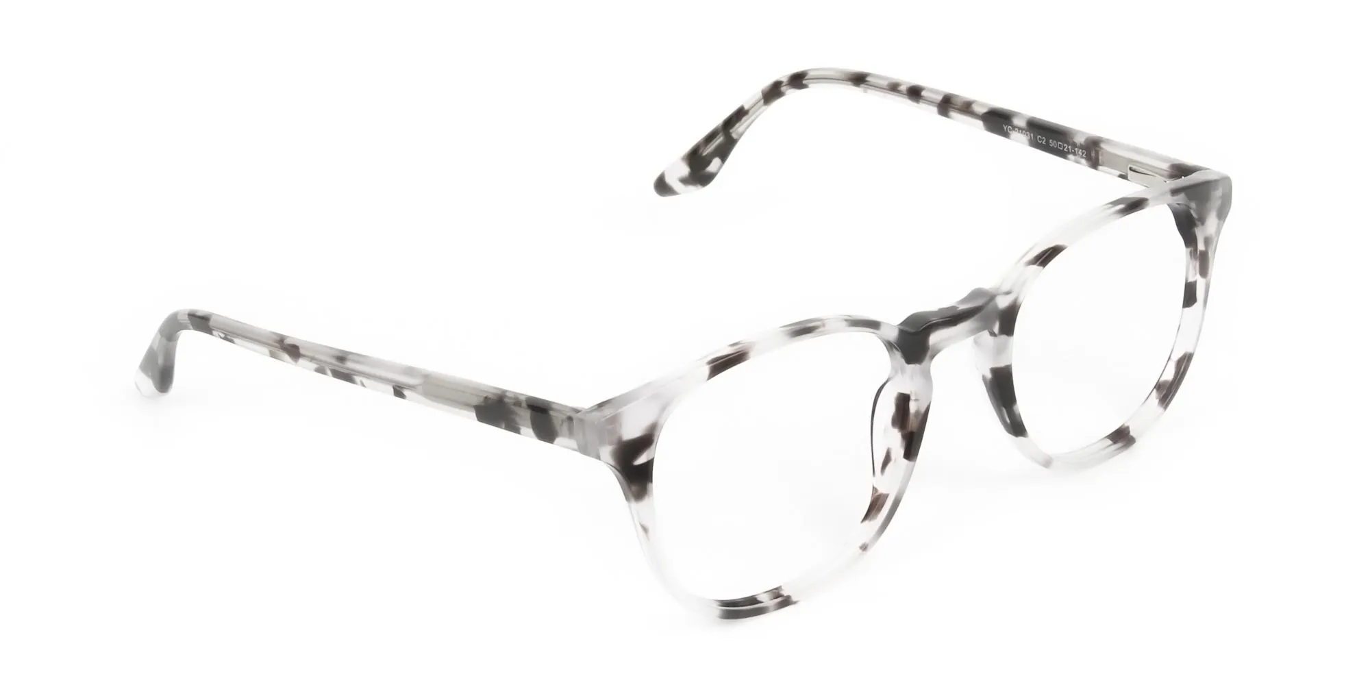 Marble Grey Glasses Frames in Square - 2
