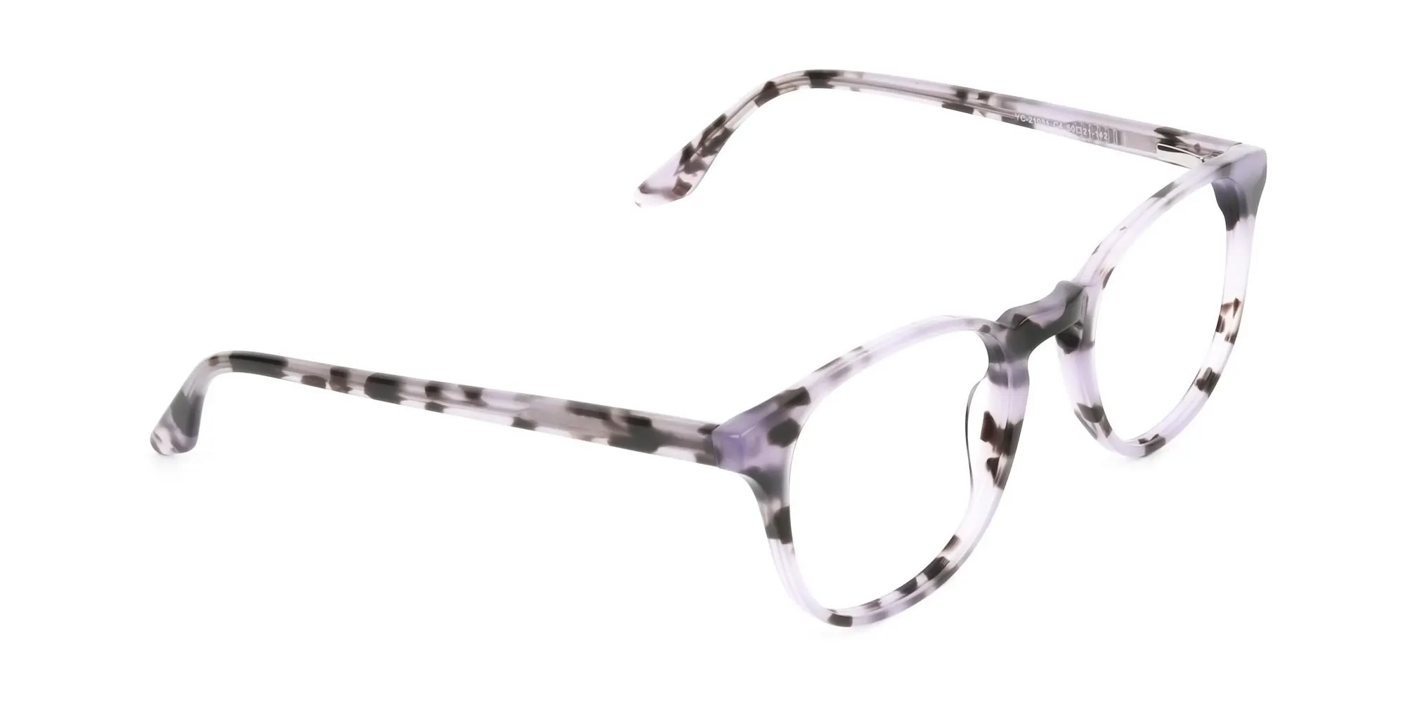 Keyhole Pastel Purple Tortoise Glasses in Square - 2