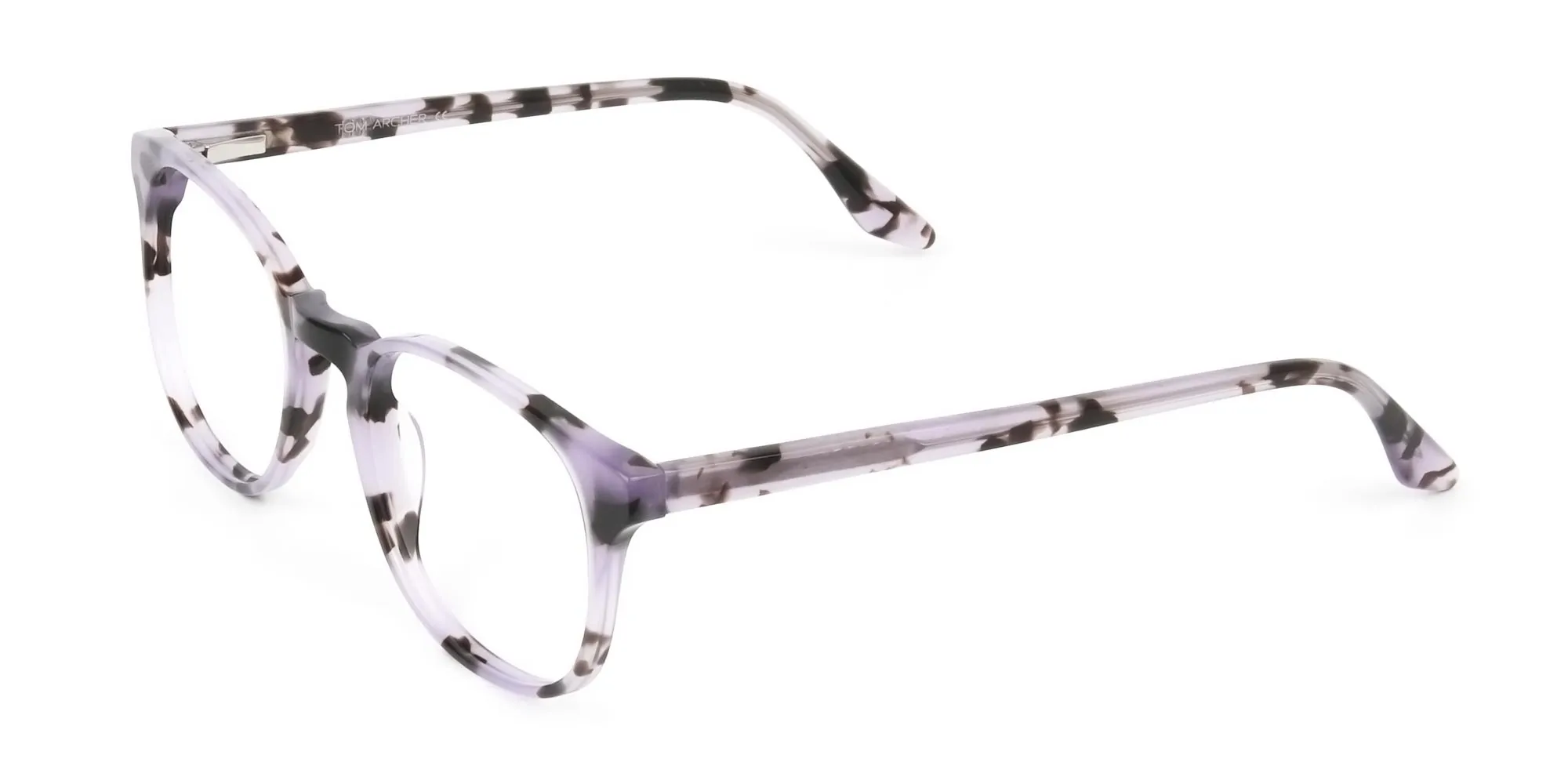 Keyhole Pastel Purple Tortoise Glasses in Square - 2